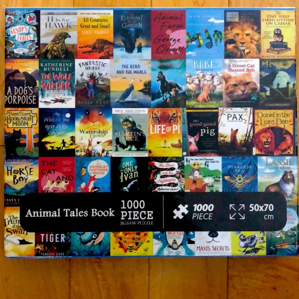 “Animal Tales Books” 1000 piece puzzle.
